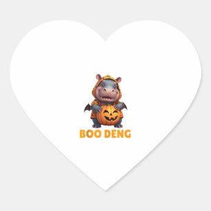 Boo Deng T-shirt Funny Moo Deng Kostuum Baby Hippo Hart Sticker