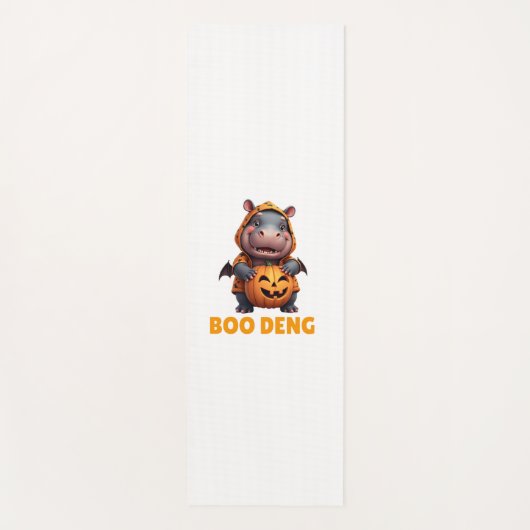 Boo Deng T-shirt Funny Moo Deng Kostuum Baby Hippo Yogamat (Voorkant)