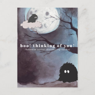 Boo. Denk aan jou   Cute Halloween Briefkaart