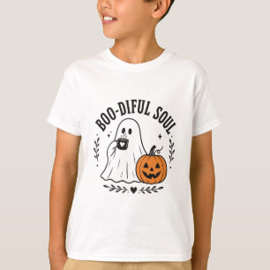 Boo-diful Ziel Lief Geestje Koffie Pompoen Hallowe T-shirt