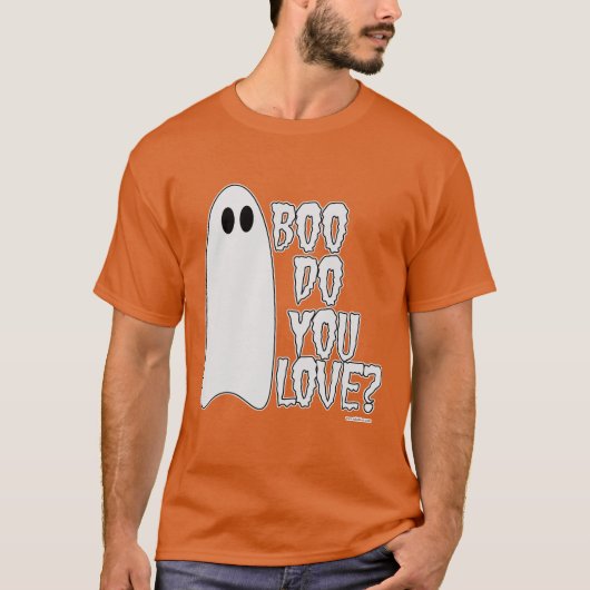 Boo Do You Love Halloween Slogan Dark T-shirt (Voorkant)