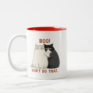Boo Doe Dat Niet Chagrijnige Katten Tweekleurige Koffiemok