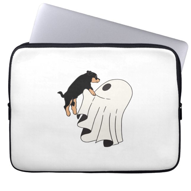 Boo Dog Halloween Dog Spooky Laptop Sleeve (Voorkant)