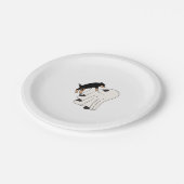 Boo Dog Halloween Dog Spooky Papieren Bordje (Gekanteld)