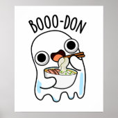 Boo-don Funny Ghost Udon Pun Poster (Voorkant)