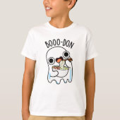 Boo-don Funny Ghost Udon Pun T-shirt (Voorkant)