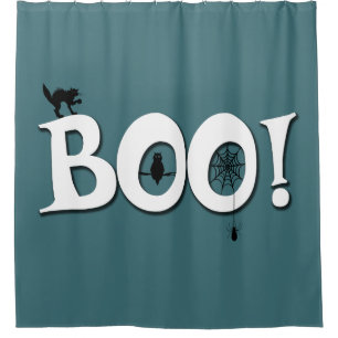 Boo. Douchegordijn