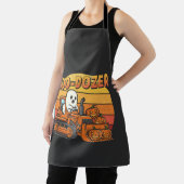 Boo Dozer Geest Grappig Halloween Schort (Insitu)
