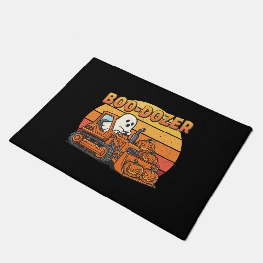 Boo Dozer Ghost Funny Halloween Deurmat (Schuin)