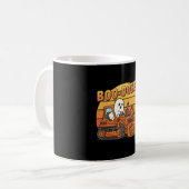Boo Dozer Ghost Funny Halloween Koffiemok (Voorkant links)
