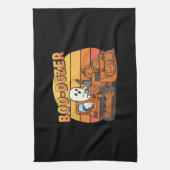 Boo Dozer Ghost Funny Halloween Theedoek (Verticaal)
