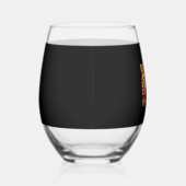 Boo Dozer Ghost Funny Halloween Wijnglas Zonder Voet (Rechts)