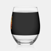 Boo Dozer Ghost Funny Halloween Wijnglas Zonder Voet (Links)