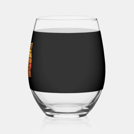 Boo Dozer Ghost Funny Halloween Wijnglas Zonder Voet (Links)