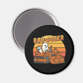 Boo Dozer Ghost Grappig Halloween Magneet (Voorkant / Achterkant)