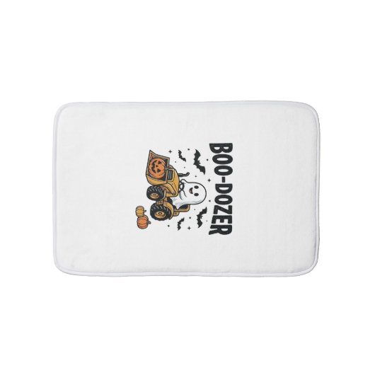 Boo-Dozer Halloween Geest Bulldozer Ontwerp_1 Badmat (Voorkant)