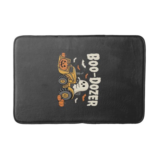 Boo-Dozer Halloween Geest Bulldozer Ontwerp_1 Badmat (Voorkant)