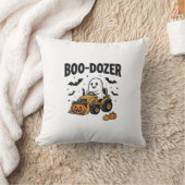 Boo-Dozer Halloween Geest Bulldozer Ontwerp_1 Kussen (Deken)