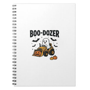 Boo-Dozer Halloween Geest Bulldozer Ontwerp_1 Notitieboek