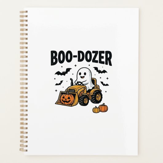 Boo-Dozer Halloween Geest Bulldozer Ontwerp_1 Planner (Voorkant)