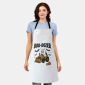 Boo-Dozer Halloween Geest Bulldozer Ontwerp_1 Schort (Gedragen)