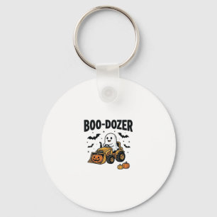 Boo-Dozer Halloween Geest Bulldozer Ontwerp_1 Sleutelhanger