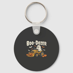 Boo-Dozer Halloween Geest Bulldozer Ontwerp_1 Sleutelhanger
