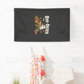 Boo-Dozer Halloween Geest Bulldozer Ontwerp_1 Spandoek (Insitu)