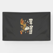Boo-Dozer Halloween Geest Bulldozer Ontwerp_1 Spandoek (Horizontaal)