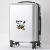 Boo-Dozer Halloween Geest Bulldozer Ontwerp_1 Sticker (Koffer)