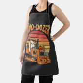 Boo-Dozer Halloween Geest Pompoen Bulldozer Schort (Insitu)