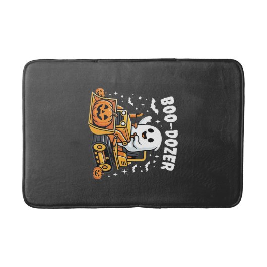 Boo Dozer Halloween Ghost Bulldozer_1 Badmat (Voorkant)