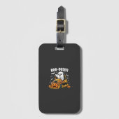 Boo Dozer Halloween Ghost Bulldozer_1 Bagagelabel (Voorkant (verticaal))