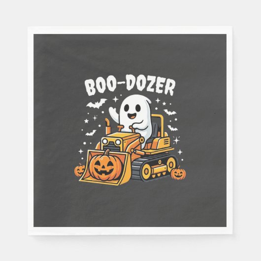 Boo Dozer Halloween Ghost Bulldozer_1 Servet (Voorkant)