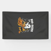 Boo Dozer Halloween Ghost Bulldozer_1 Spandoek (Horizontaal)