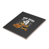Boo Dozer Halloween Ghost Bulldozer_1 Tegeltje (Zijkant)