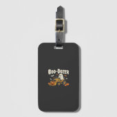 Boo-Dozer Halloween Ghost Bulldozer Ontwerp_1 Bagagelabel (Voorkant (verticaal))