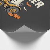 Boo-Dozer Halloween Ghost Bulldozer Ontwerp_1 Cadeaupapier (Hoek)
