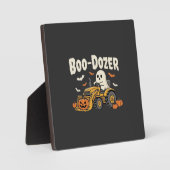 Boo-Dozer Halloween Ghost Bulldozer Ontwerp_1 Fotoplaat (Voorkant)