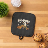 Boo-Dozer Halloween Ghost Bulldozer Ontwerp_1 Pannenlap (Top down)