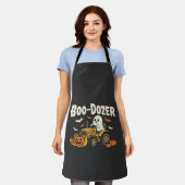 Boo-Dozer Halloween Ghost Bulldozer Ontwerp_1 Schort (Gedragen)