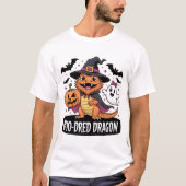Boo-Dred Dragon Halloween Illustratie T-shirt (Voorkant)