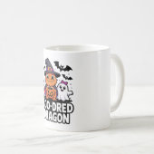 Boo-Dred Dragon Halloween-ontwerp Koffiemok (Voorkant rechts)