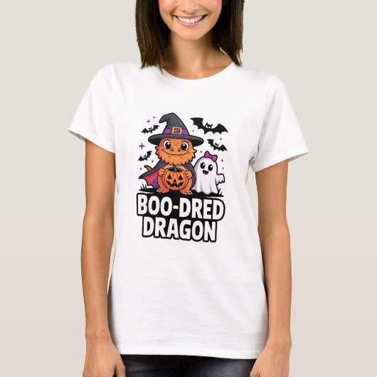 Boo-Dred Dragon Halloween Ontwerp T-shirt (Voorkant)