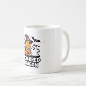 Boo-Dred Dragon Schattigee Halloween kunst Koffiemok (Voorkant rechts)