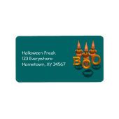 Boo. Drie Cute Ghosties Etiket (Voorkant)