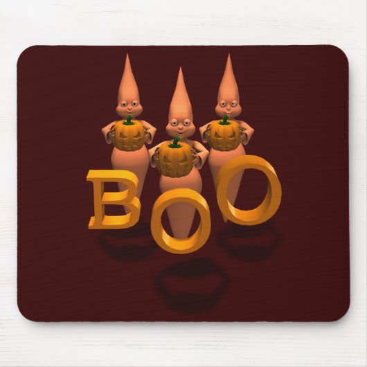 Boo. Drie Cute Ghosties Muismat (Voorkant)