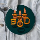 Boo. Drie Cute Ghosties Ronde Button 6,0 Cm (In situ)