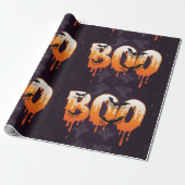 🎃BOO Drip Halloween Letters met Geesten Cadeaupapier (Uitgerold)