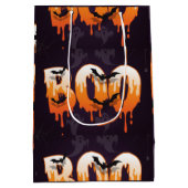 🎃BOO Druppelende Halloween Brieven met Geesten Medium Cadeauzakje (Achterkant)